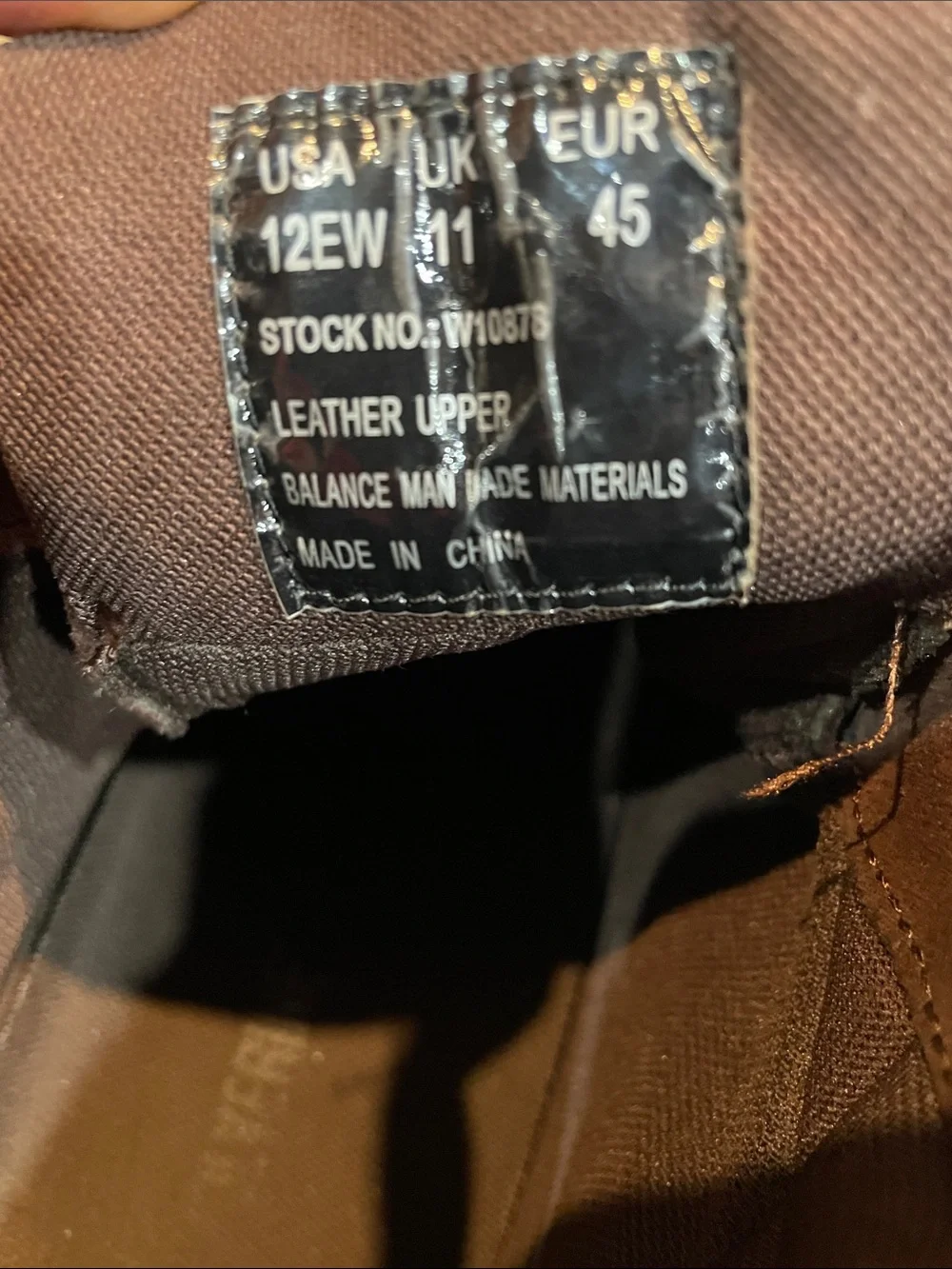 Wolverine Brown Leather Lace-Up Work Boots